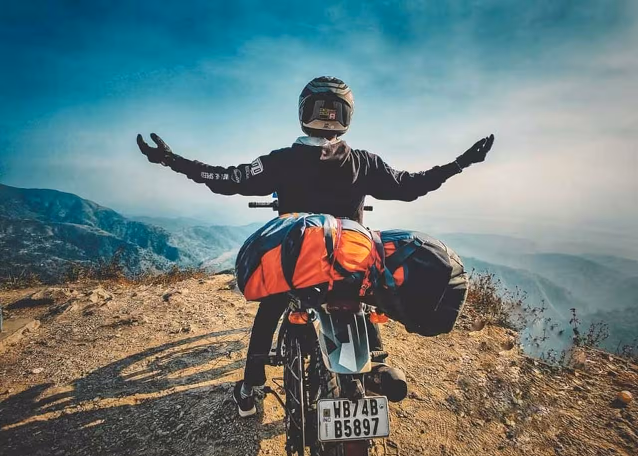 Happy customer enjoying a ride on his Bikewala bike